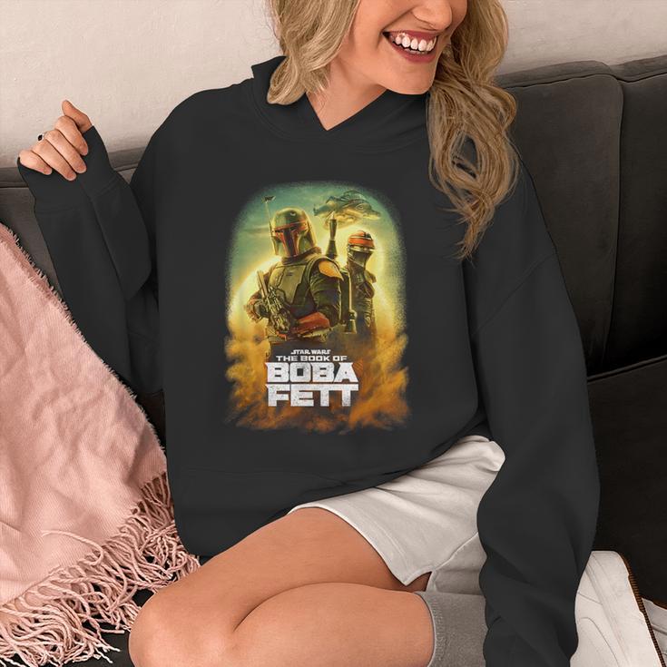 Star Wars The Book Of Boba Fett Group Shot Desert Poster Unisex Hoodie