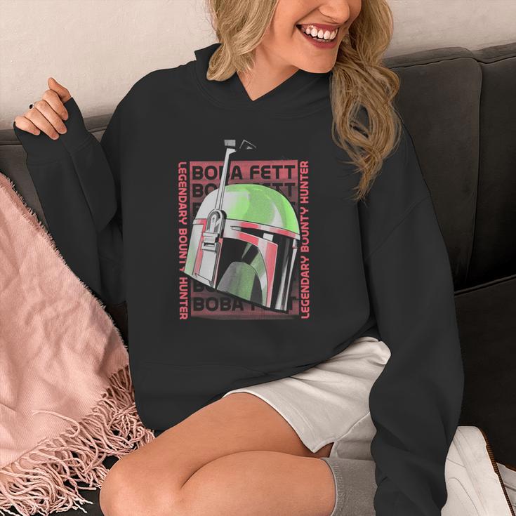 Star Wars The Book Of Boba Fett Helmet Text Stack Unisex Hoodie
