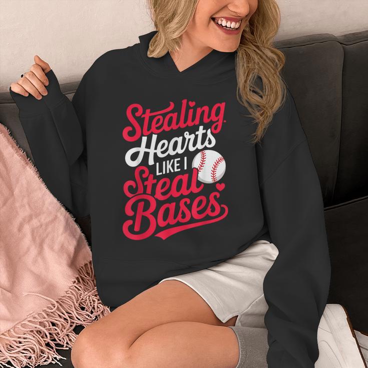 Stealing Hearts Like I Steal Bases Cute Baseball Boys Unisex Hoodie Stealing Hearts Like I Steal Bases Cute Baseball Boys Unisex Hoodie