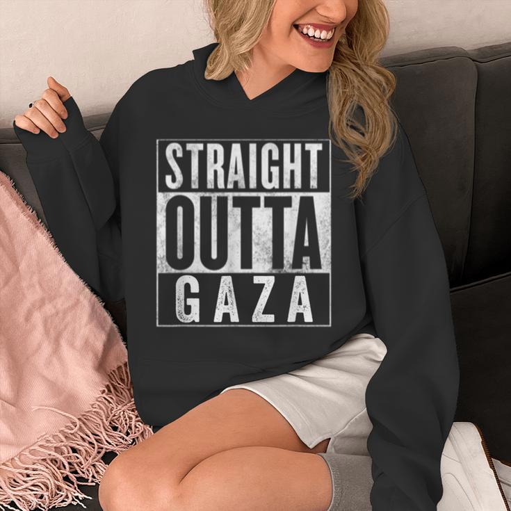 Straight Outta Gaza 反戦 Nakba 抗議 パレスチナ人ヒューマス パーカー