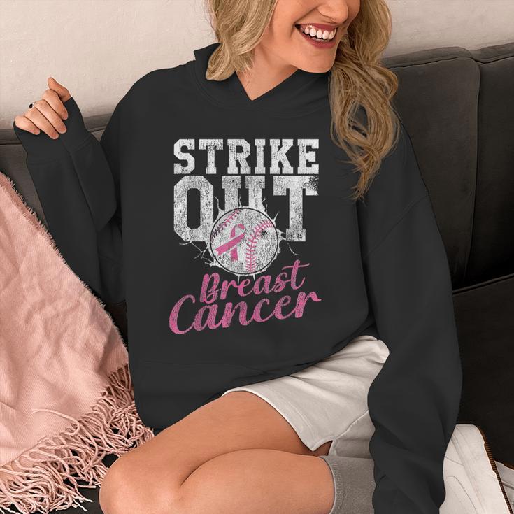 Strike Out Breast Cancer Baseball Warrior Unisex Hoodie