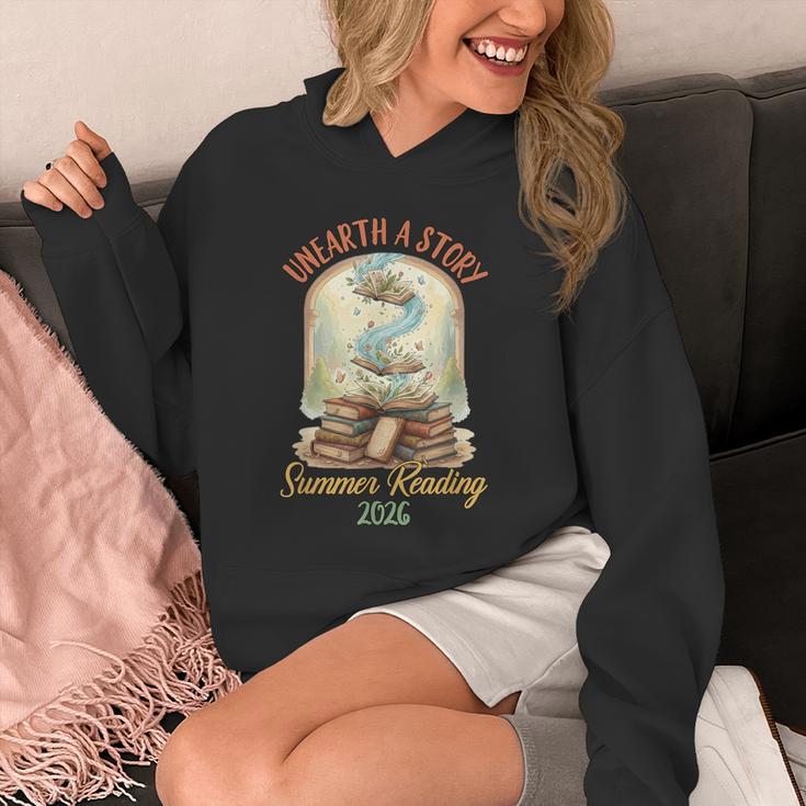 Summer Reading 2026 Book Aesthetic Library Unearth a Story Unisex Hoodie