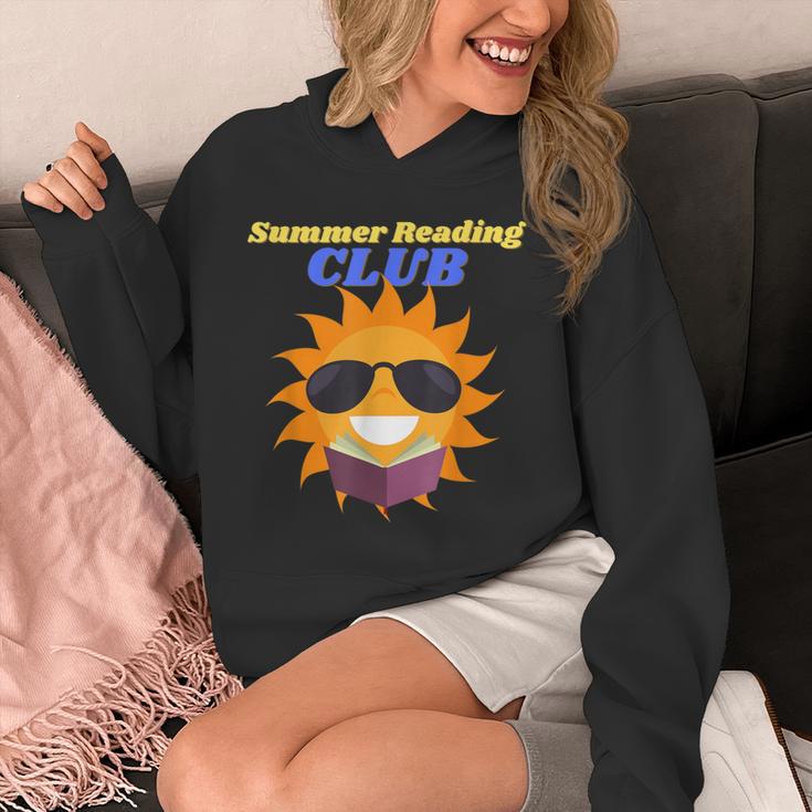 Summer Reading Club Sun Reading Book Men Women Kids Unisex Hoodie
