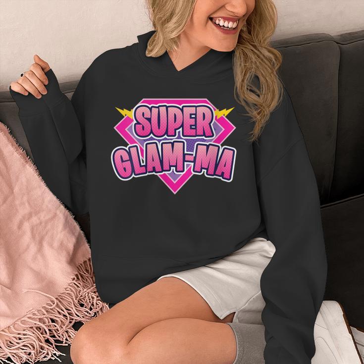 Super Glam-Ma Superhero Grandmother Comic Book Unisex Hoodie