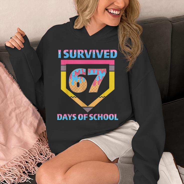 I Survived 67 Days Of School Baseball Trend For Boys Girls Unisex Hoodie I Survived 67 Days Of School Baseball Trend For Boys Girls Unisex Hoodie