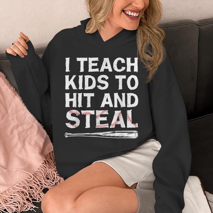 I Teach Kids To Hit And Steal Baseball Coach Sport Lover Men Unisex Hoodie I Teach Kids To Hit And Steal Baseball Coach Sport Lover Men Unisex Hoodie
