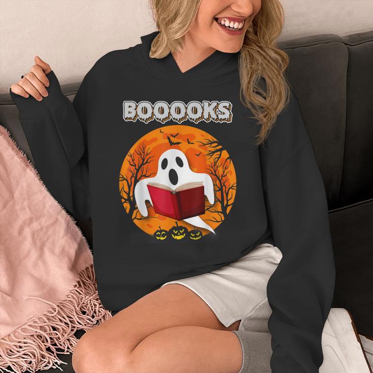 Teacher Halloween Ghost Books Reading For Men Women Unisex Hoodie