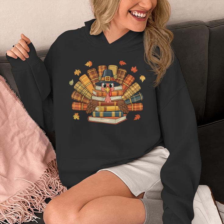 Thanksgiving Turkey Reading Book Fall Season Teacher Costume Unisex Hoodie