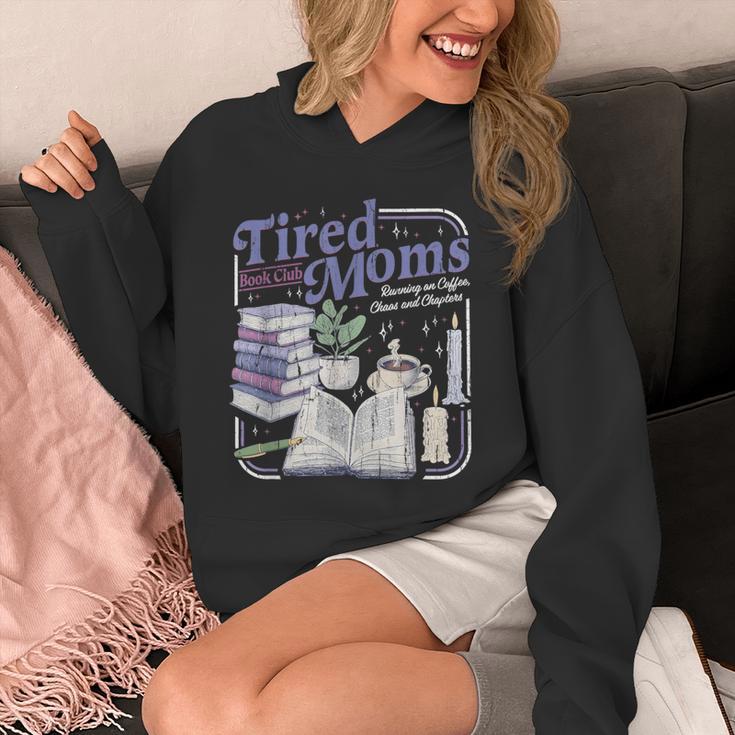 Tired Moms Book Club Retro Coffee Reader Unisex Hoodie
