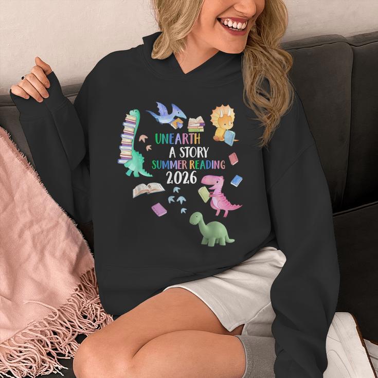 Unearth a Story Dinosaur Book 2026 Summer Reading Program Unisex Hoodie
