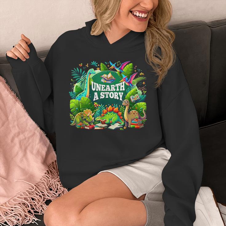 Unearth a Story Library Summer Reading 2026 Dinosaur Book Unisex Hoodie Unearth a Story Library Summer Reading 2026 Dinosaur Book Unisex Hoodie