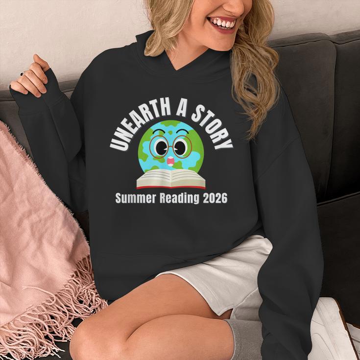 Unearth a Story Summer 2026 Reading Program Earth Read Book Unisex Hoodie