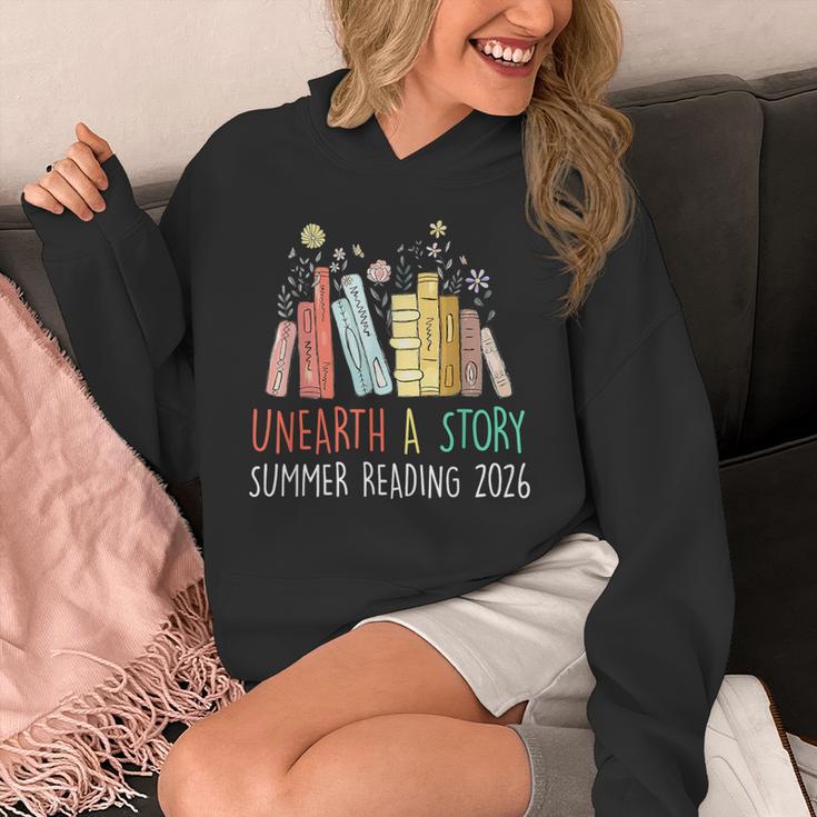 Unearth A Story Summer Reading 2026 Book Wildflowers Unisex Hoodie