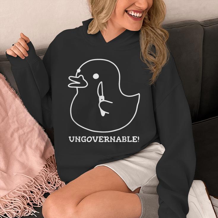 Ungovernable ラバーダックプリント パーカー