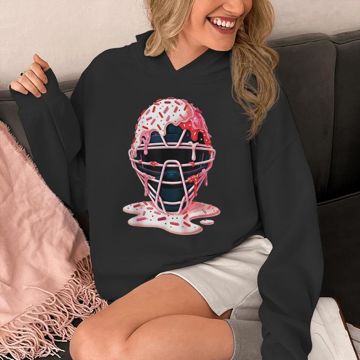 Valentine Baseball Catcher Mask Ice Cream Drip Tee For Boys Unisex Hoodie
