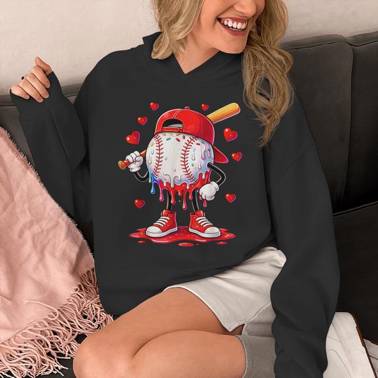 Valentine Baseball Heart Drip Sport Love Valentines Day Boys Unisex Hoodie Valentine Baseball Heart Drip Sport Love Valentines Day Boys Unisex Hoodie