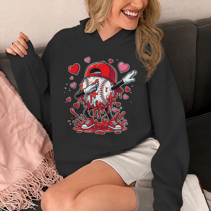 Valentines Baseball Toddler Boys Kids Dabbing Baseball Drip Unisex Hoodie Valentines Baseball Toddler Boys Kids Dabbing Baseball Drip Unisex Hoodie