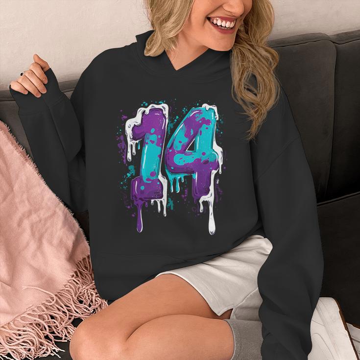 Vintage Baseball 14 Number Unisex Hoodie