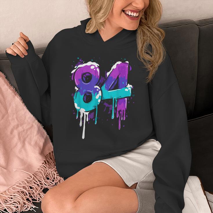 Vintage Baseball 84 Number Unisex Hoodie