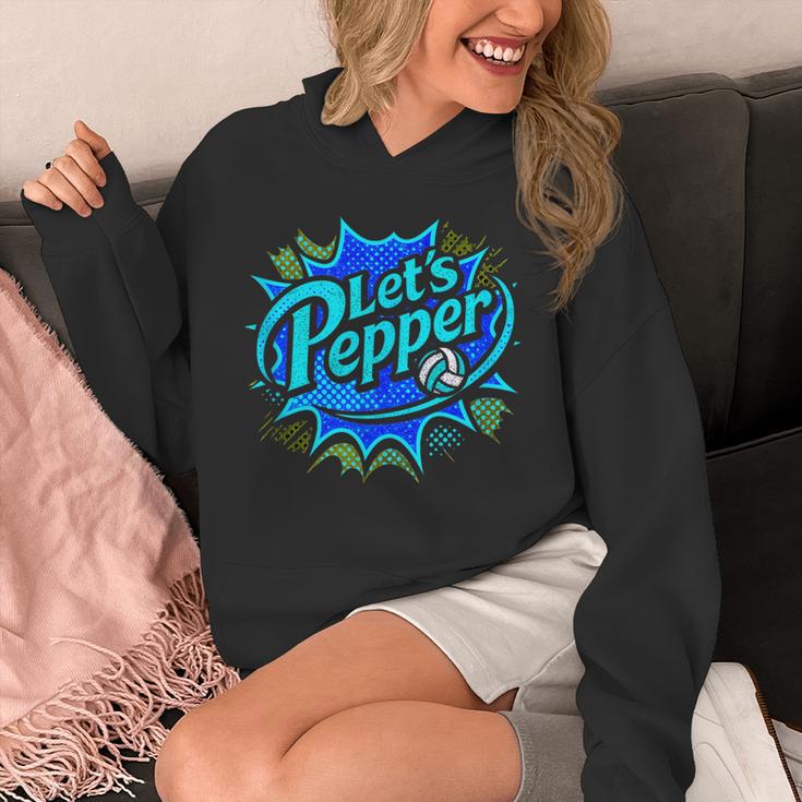 Volleyball Lets Pepper Comic Book Pop Art Teen Girls Cute Unisex Hoodie