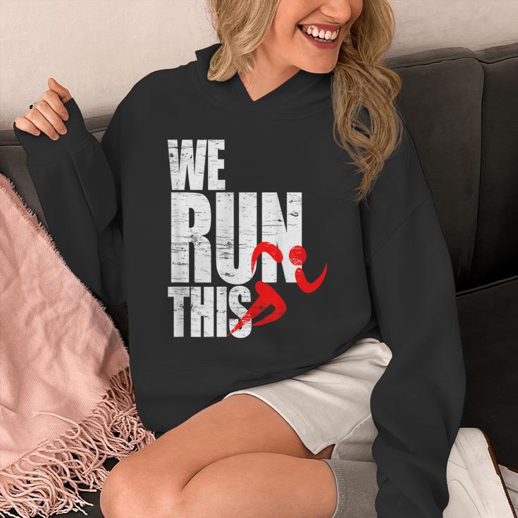 We Run This 我々はこれを実行しますランニング モチベーション マラソン フィットネス ワークアウト ジョギン パーカー