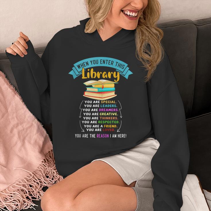When You Enter This Library Book Reading Lover Reader Unisex Hoodie