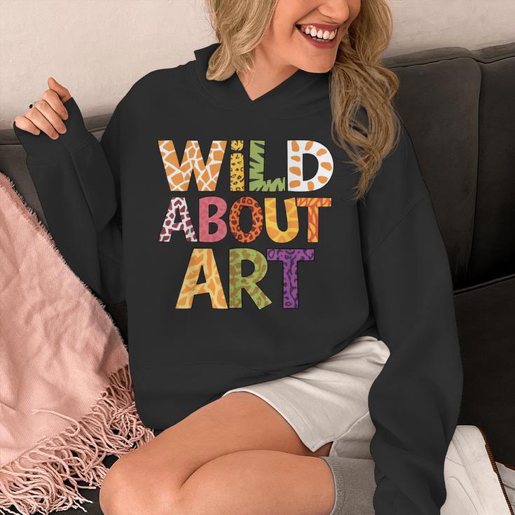 Wild About Art Books Animal Safari Children's Art Teacher Unisex Hoodie