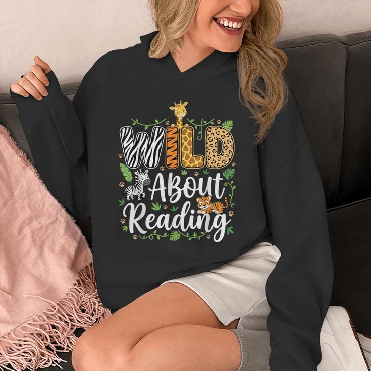 Wild About Reading Books Reader Lover Librarian Bookworm Unisex Hoodie Wild About Reading Books Reader Lover Librarian Bookworm Unisex Hoodie