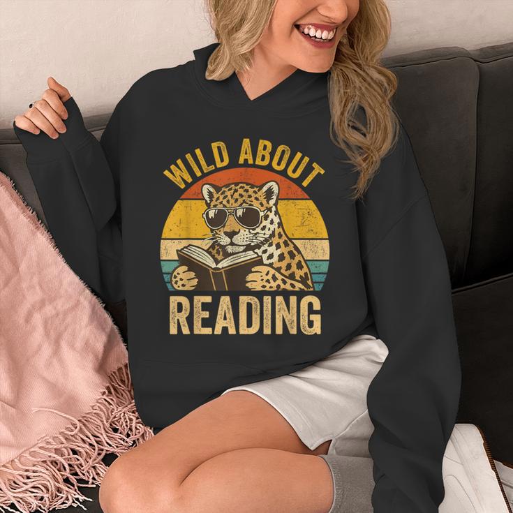 Wild About Reading Cheetah Book Leopard Print Kids Boys Girl Unisex Hoodie