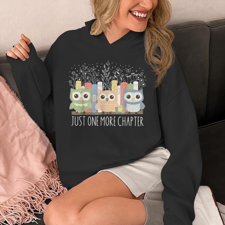 Wildflower Just One More Chapter Owl Book Lover Reader Unisex Hoodie
