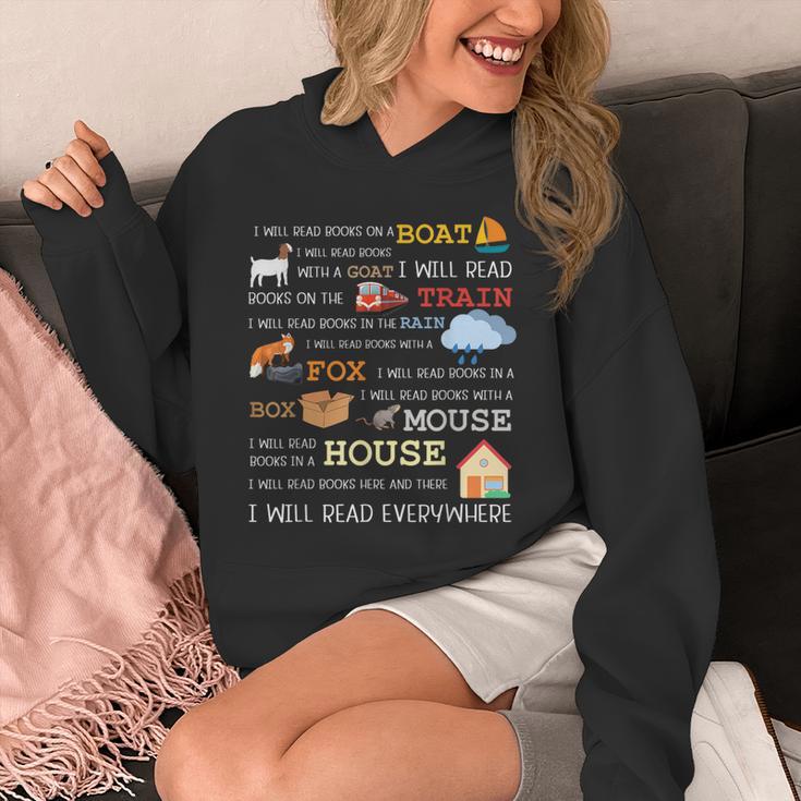 I Will Read Books On a Boat & Everywhere Reading Unisex Hoodie