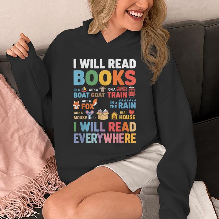 I Will Read Books On A Boat With a Goat On Train Book Lover Unisex Hoodie