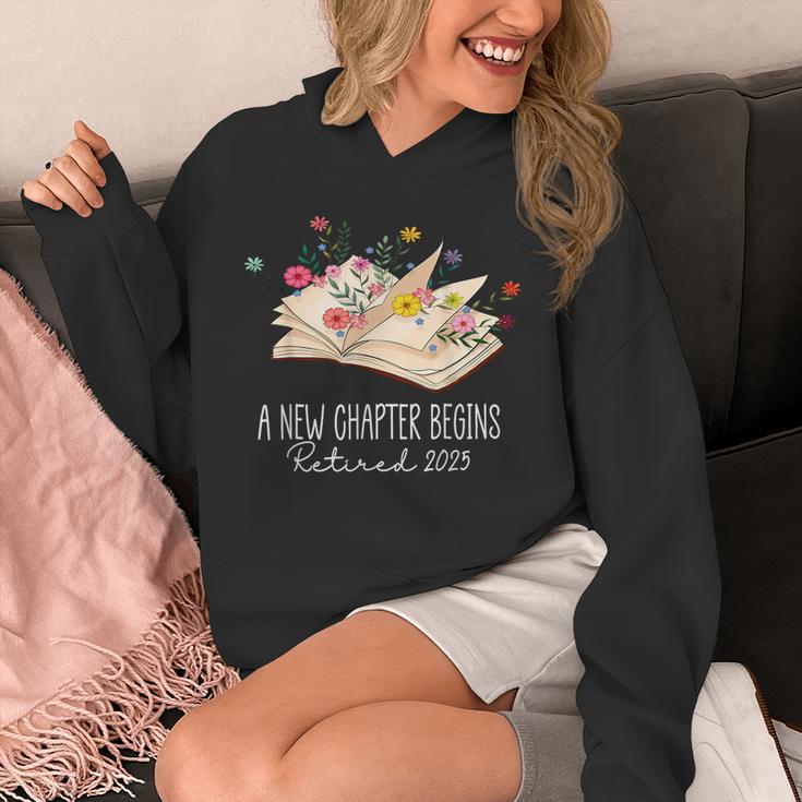 Women A New Chapter Begins Floral Book Retirement Teacher Unisex Hoodie
