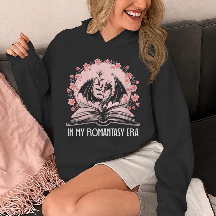 Women's Dragon & Book Romantasy Merch Dark Romance In My Fantasy Era Unisex Hoodie