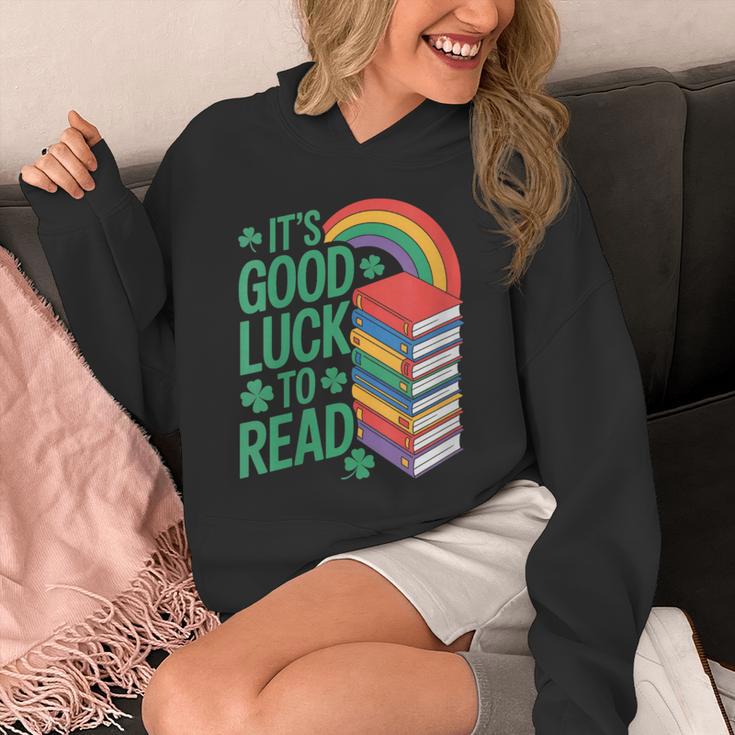 Women's Its Good Luck To Read Rainbow Reading Books Unisex Hoodie Women's Its Good Luck To Read Rainbow Reading Books Unisex Hoodie