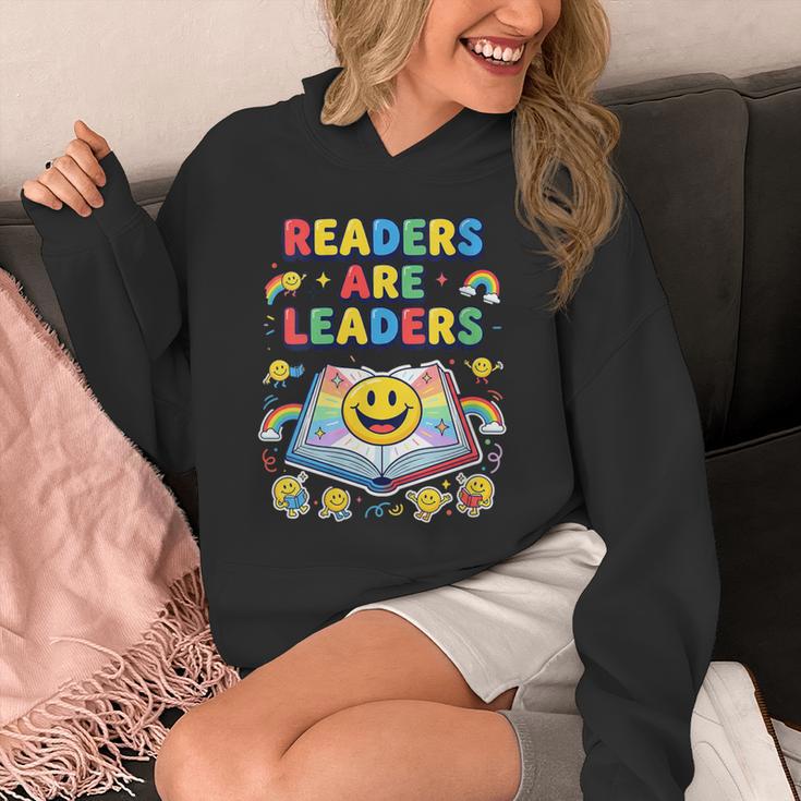 Women's Readers Are Leaders Reading Book Lovers Teacher Rainbow Kids Unisex Hoodie Women's Readers Are Leaders Reading Book Lovers Teacher Rainbow Kids Unisex Hoodie