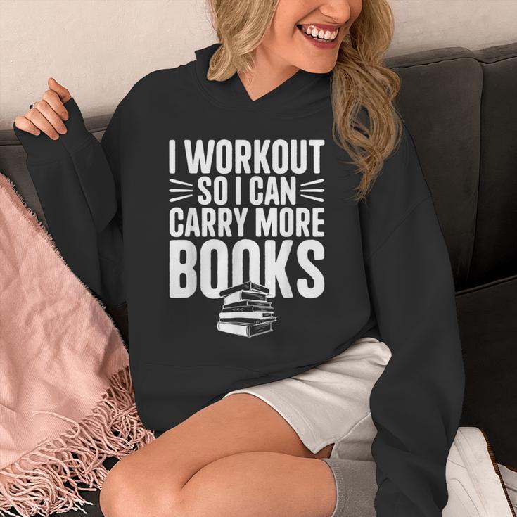 I Workout So I Can Carry More Books Gym Reader Unisex Hoodie