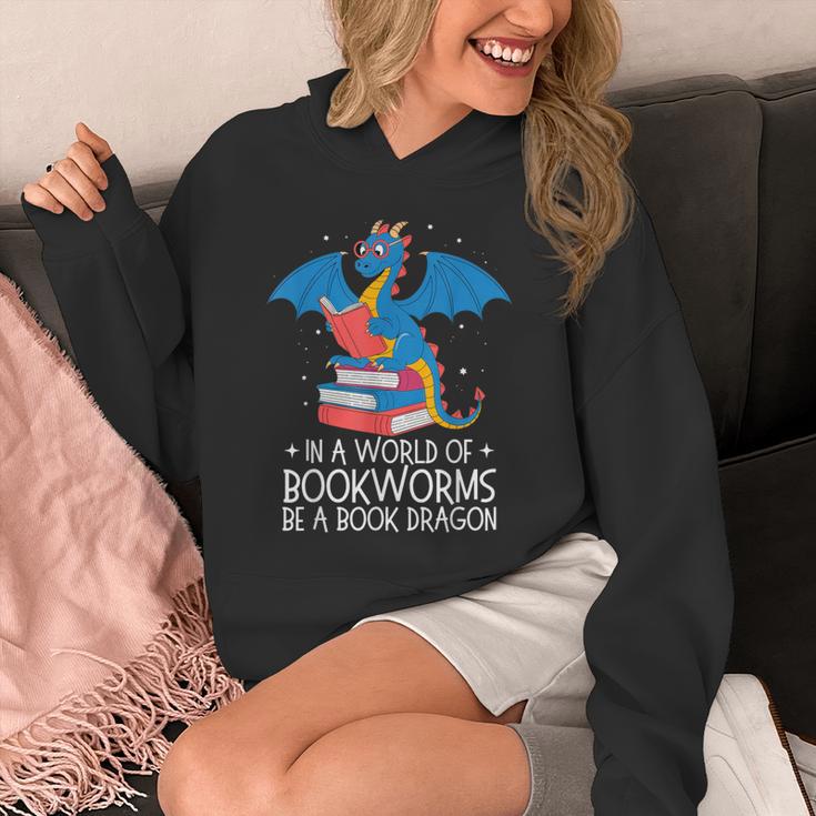 In A World Full Of Bookworms Be A Book Dragon Reading Unisex Hoodie In A World Full Of Bookworms Be A Book Dragon Reading Unisex Hoodie