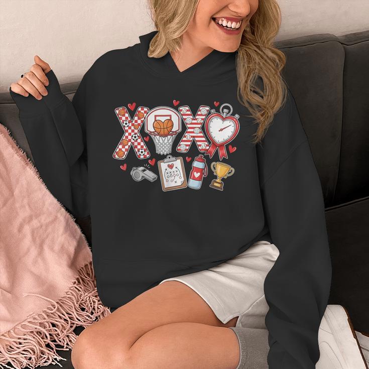 XOXO Physical Education Valentines Day Baseball Football Men Unisex Hoodie