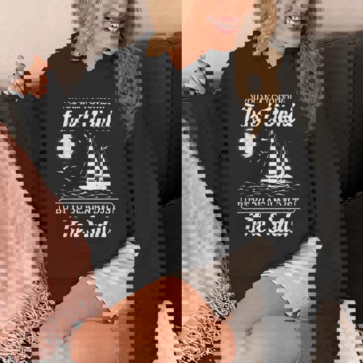 インスピレーションを与えるセーリングの引用句 航海風と帆のデザイン。 パーカー