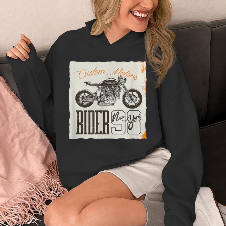 カフェレーサー カスタム バイク おしゃれ オートバイ ライダー イラスト パーカー