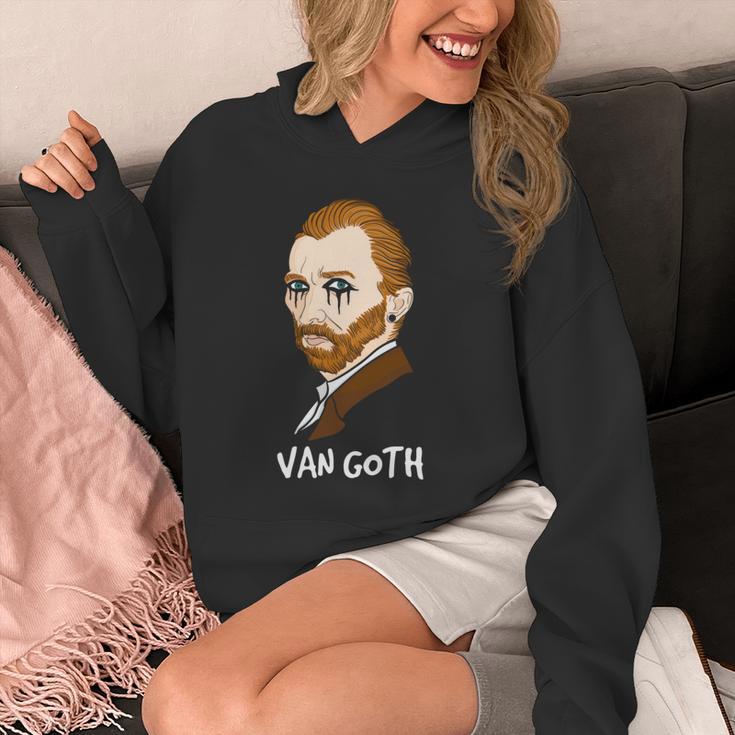 ゴッホ ゴス ポートレート ダーク 美術史 駄洒落ゴシック ユーモア 長袖tシャツ パーカー