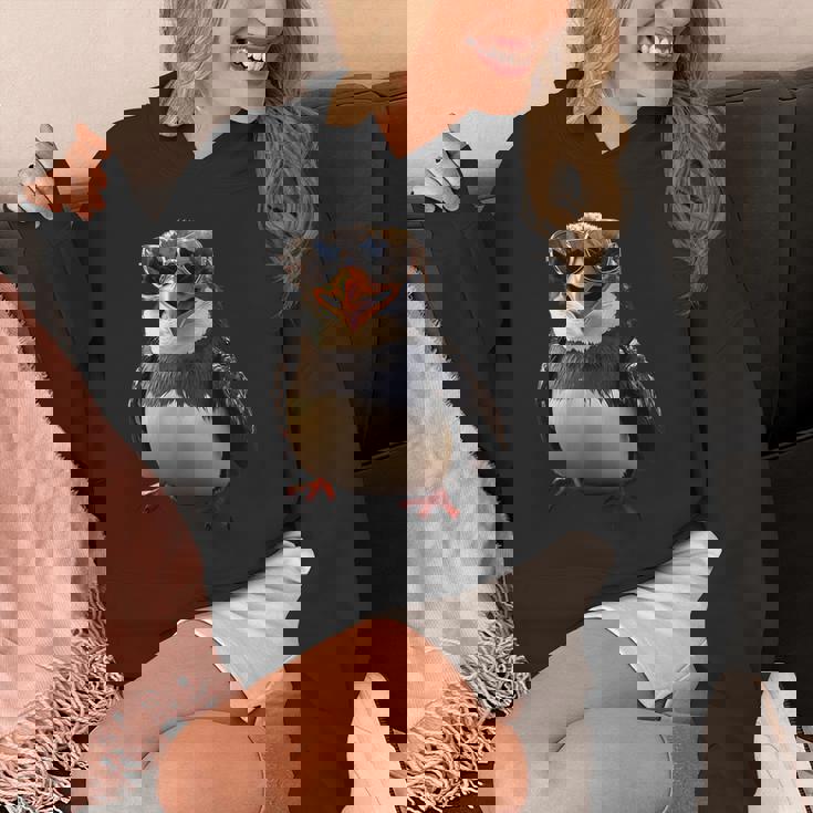 サングラスをかけたペンギン アニマル・フレンド ラブ・キュート・ペンギン パーカー