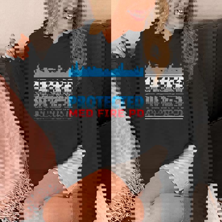 シカゴ・プロテクテッド Med Fire Pd シカゴファン向け パーカー