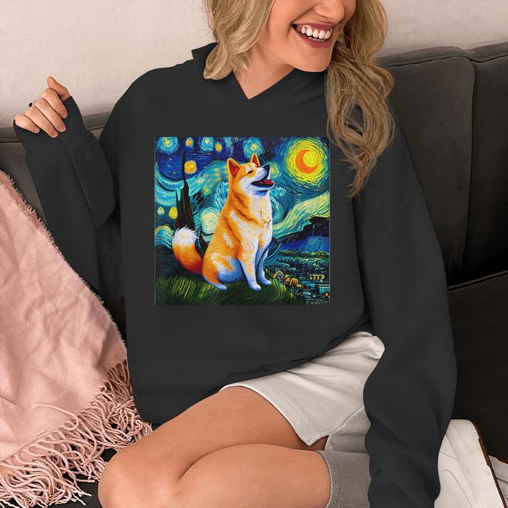 シバイヌ 面白いtシャツ 柴犬 犬 ゴッホ 星月夜 かわいい メンズ 子供 おもしろ 服 グッズ ネタ パーカー