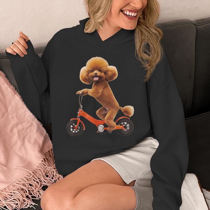 チャリで来た トイプードル 面白いtシャツ 犬 動物 メンズ グッズ かわいい おもしろ 面白い 服 ネタ パーカー