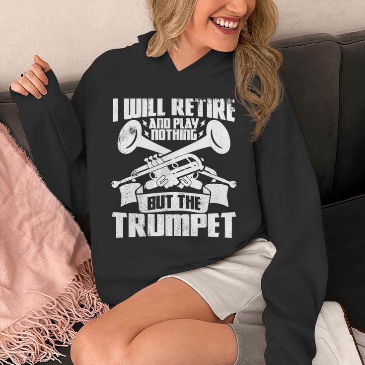 トランペットじいさん吹奏楽団マーチングバンド 長袖tシャツ パーカー