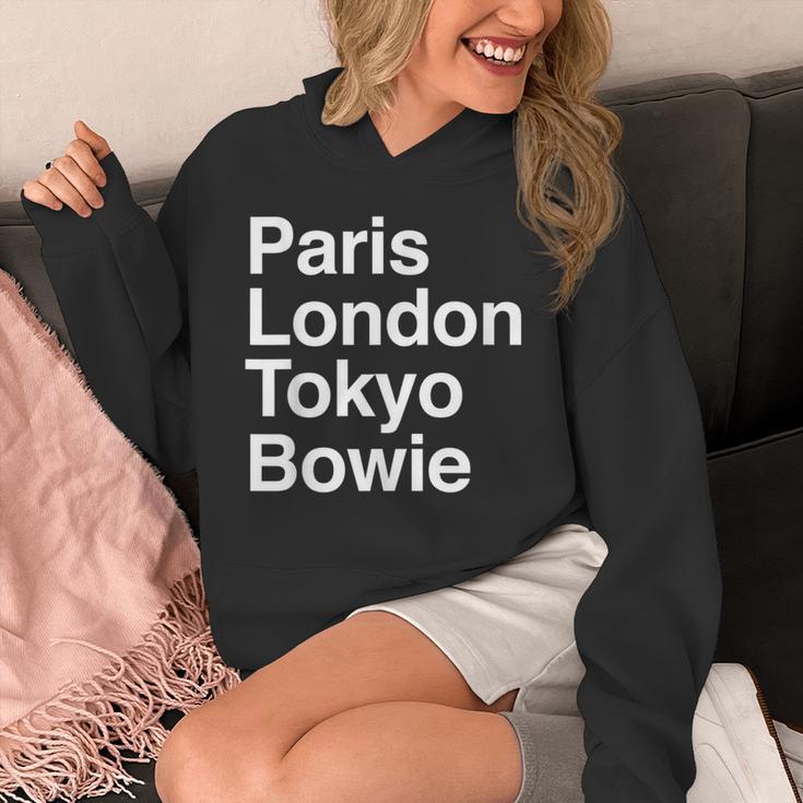 パリ東京ロンドンボウイ ギフトデザイン Bowieouvenir パーカー