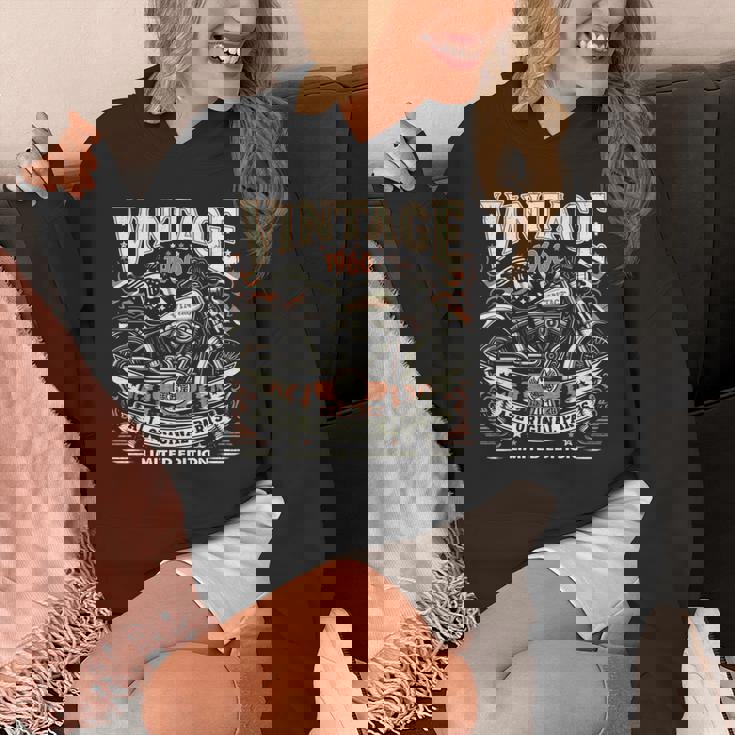 ビンテージ 1960 1960年生まれ 64歳の誕生日 バイクバイカー 長袖tシャツ パーカー