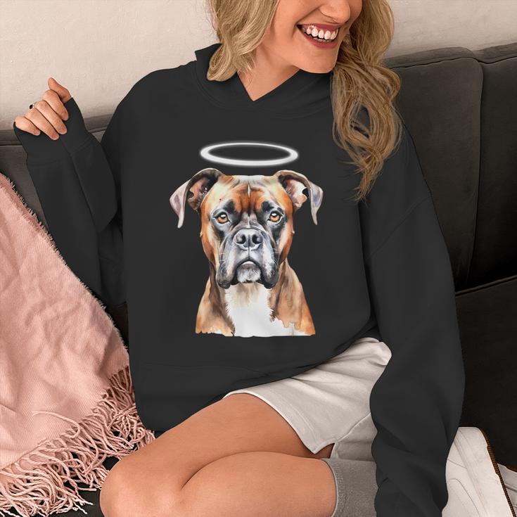 ボクサー 犬 天使 パーカー
